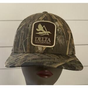 Delta Waterfowl RealTree Max-1 Camouflage Baseball Cap Hat Adjustable